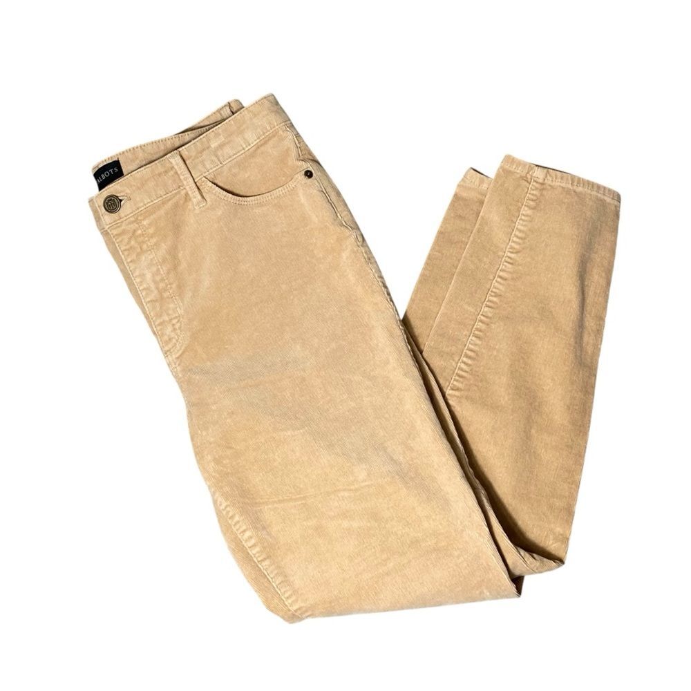 Talbots Stretch Corduroy Jeggings In Tan Women's Size 10